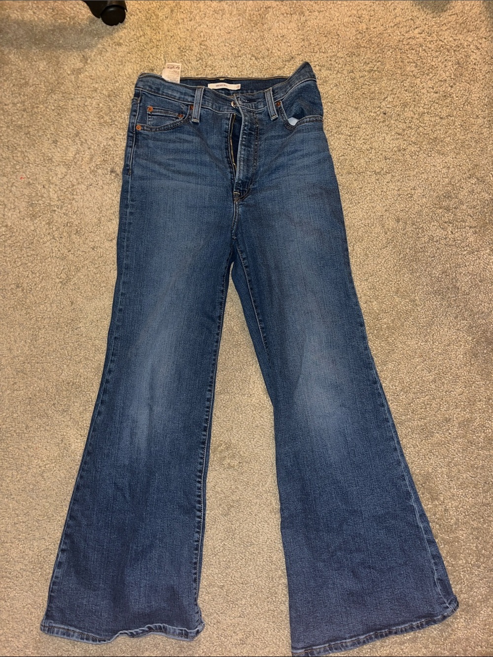 Classic Women's Blue Flared Jeans